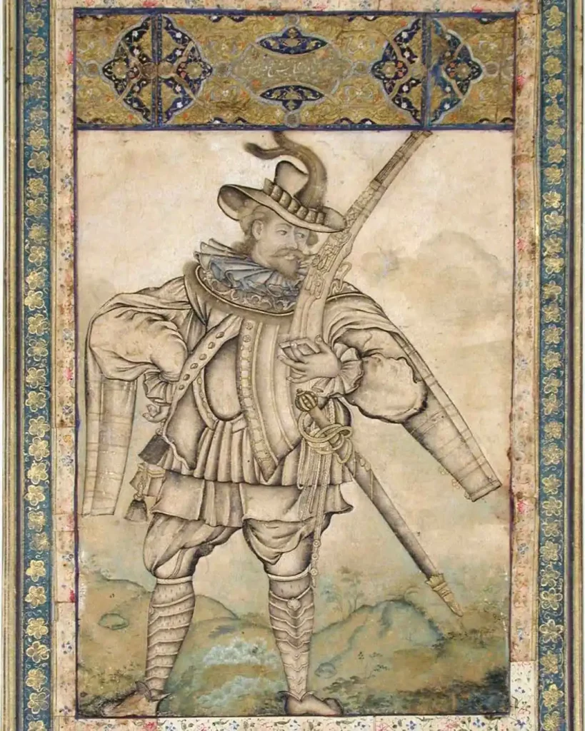 Retrato pintado de Afonso de Albuquerque, governador da Índia portuguesa, em vestes do início do século XVI